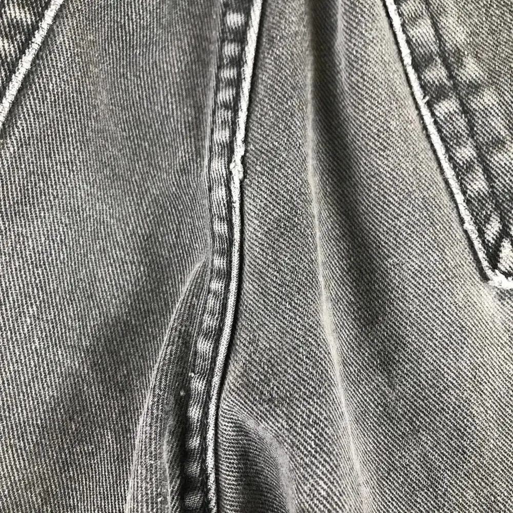 Vintage Men's Guess Jeans Faded Black Cotton Denim Thrashed Grunge USA Made 30